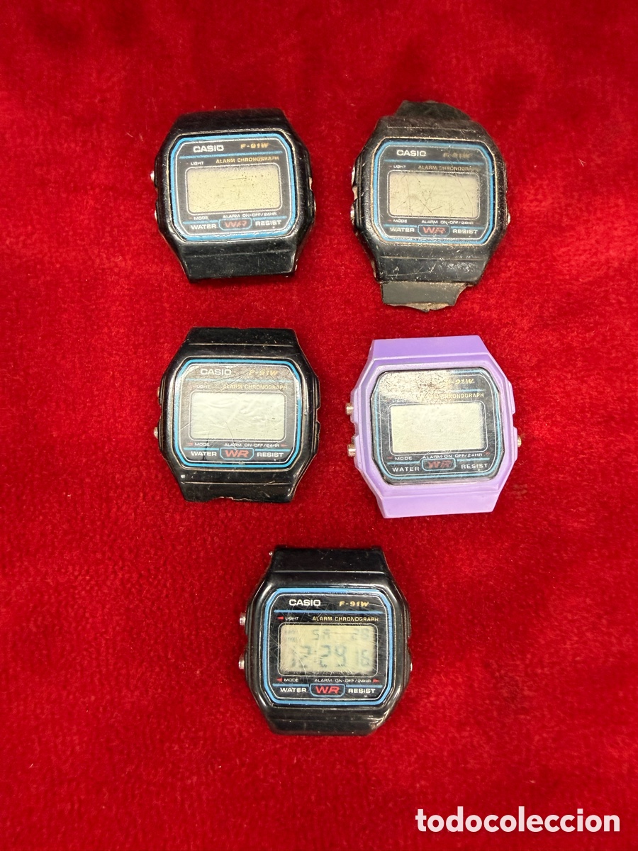 Relojes de pulsera: Lote relojes Casio F-91 W