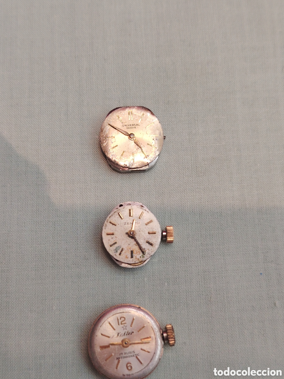 Relojes de pulsera: Lote de maquinarias de relojes de cuerda
