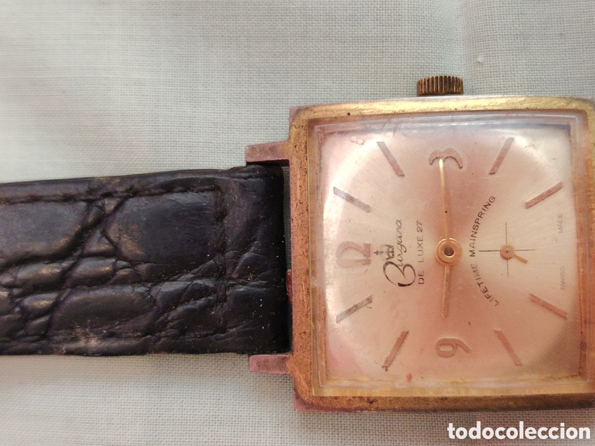 Relojes de pulsera: Antiguo reloj de cuerda funciona