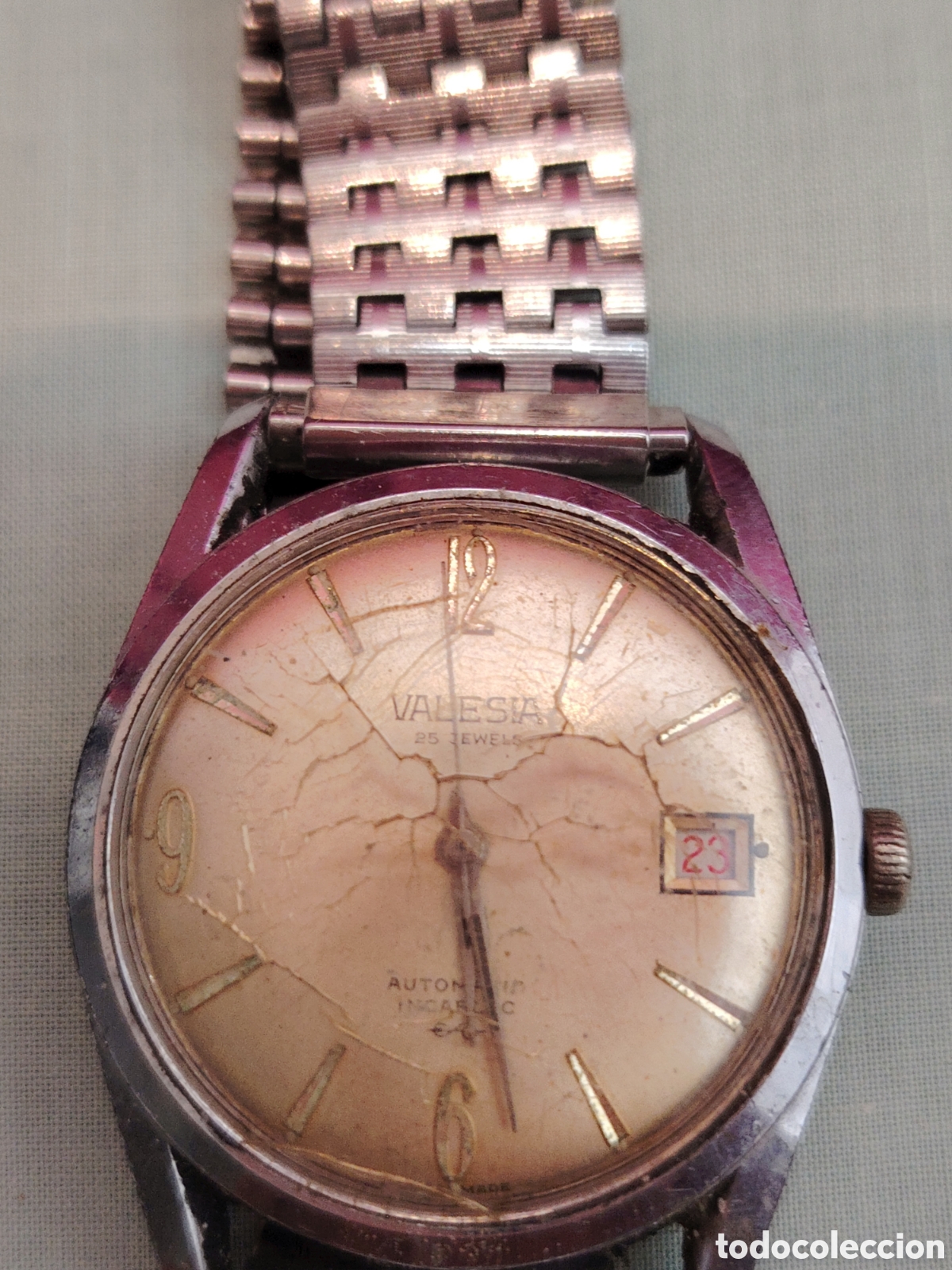 Relojes de pulsera: Antiguo reloj de cuerda funciona