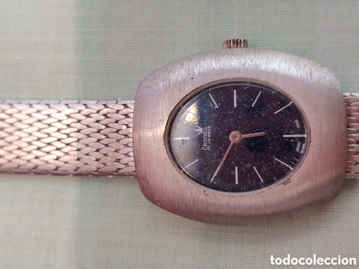 Relojes de pulsera: Antiguo reloj de cuerda funciona