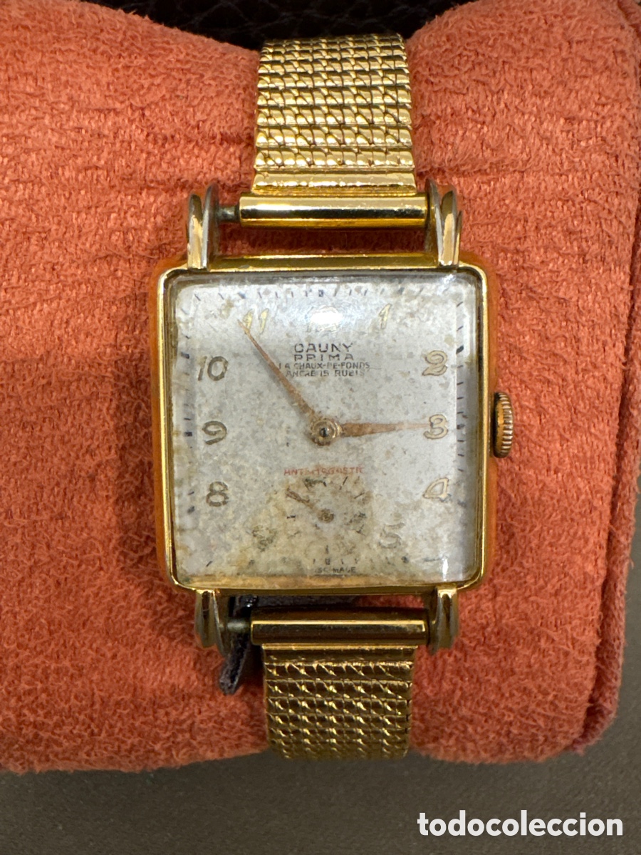 Relojes de pulsera: Antiguo reloj CAUNY prima de carga manual,25mm sin contar corona*FUNCIONA*ver fotos