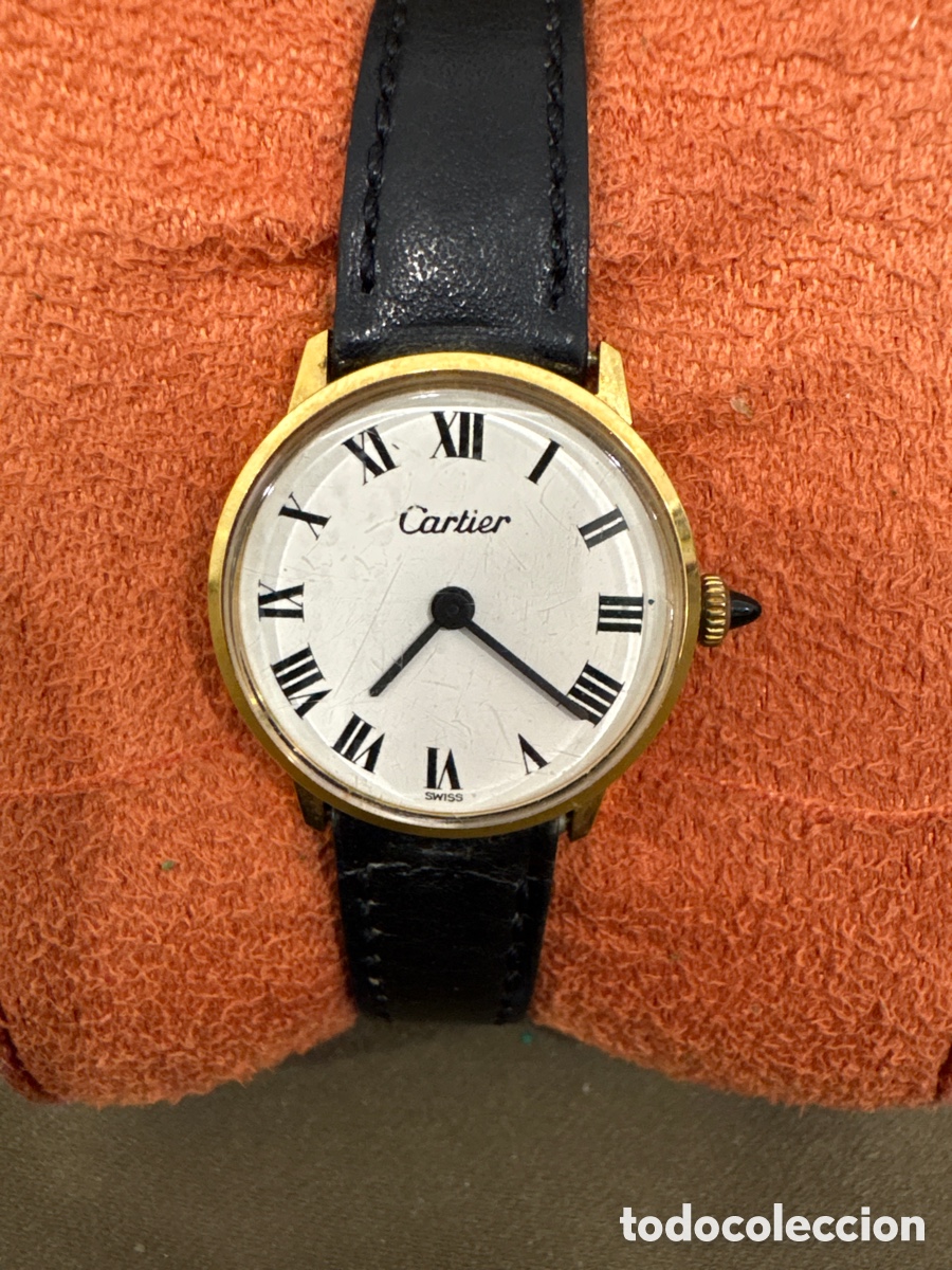 Relojes de pulsera: Antiguo reloj CARTIER,de carga manual,25mm sin contar corona*FUNCIONA*ORIGINAL*,A&Ntilde;OS 70