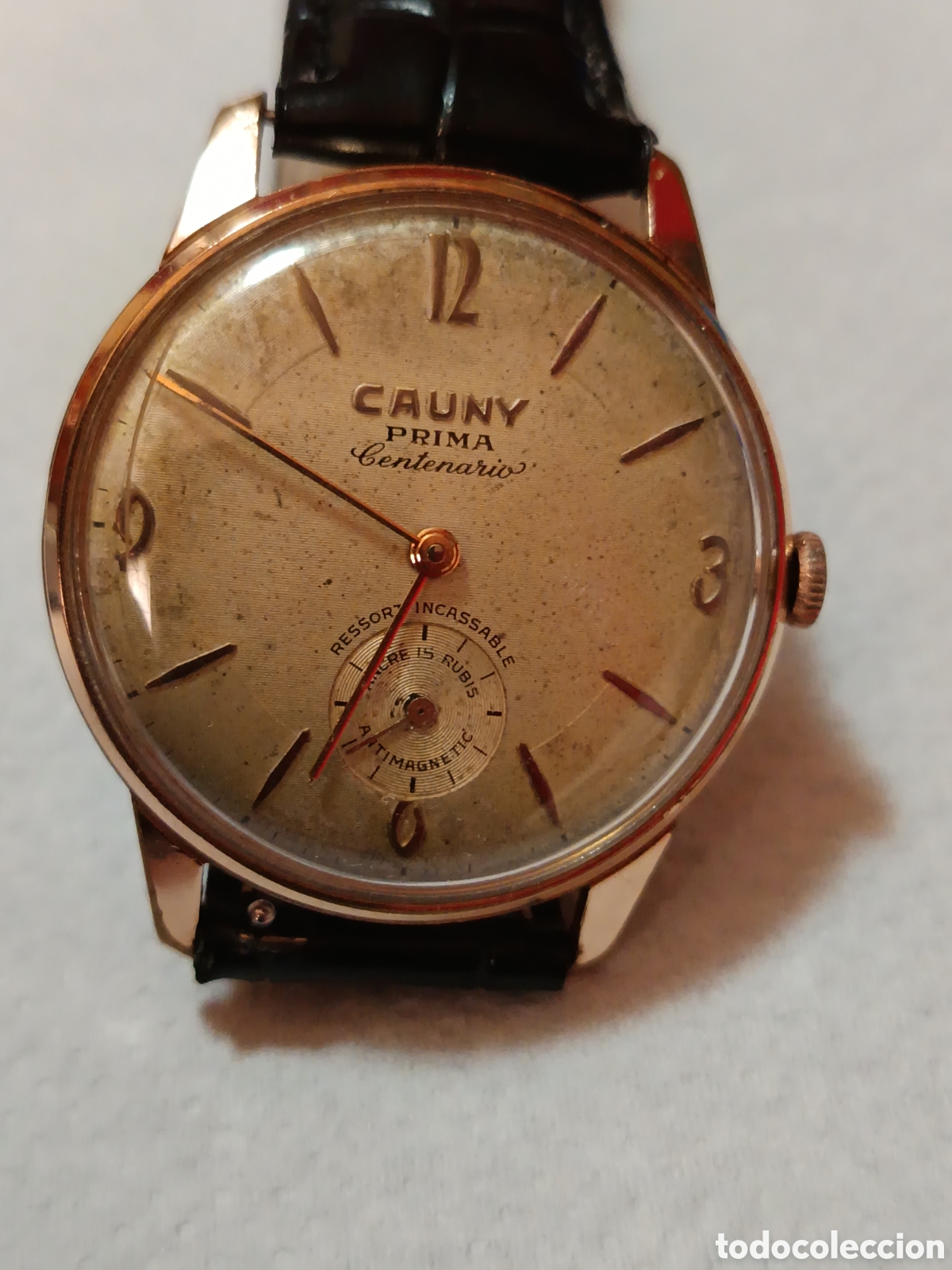 Relojes de pulsera: Formidable reloj cauny prima centenario de 15 RUBIS