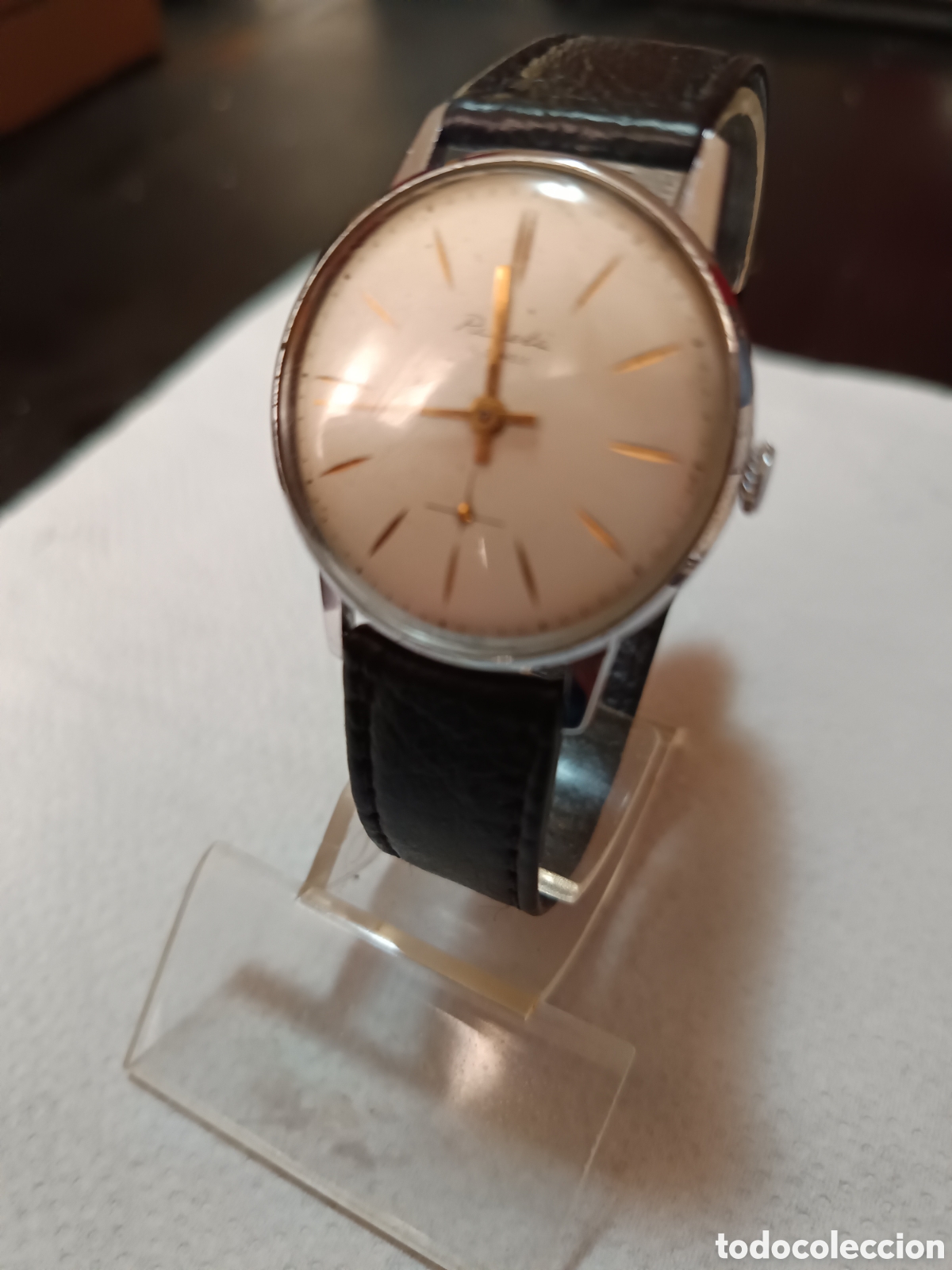 Relojes de pulsera: Reloj RAQUETA 15 RUBIS ACERO DE CARGA MANUAL FUNCIONA PERFECTAMENTE