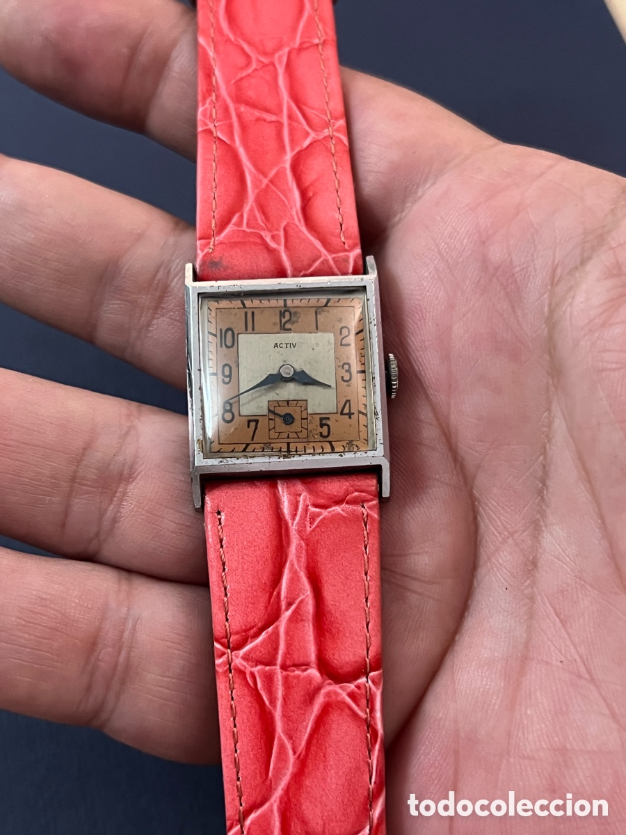 Relojes de pulsera: ✅ Reloj ACTIV Militar Sector Dial A&ntilde;os 30/40s Carga Manual Vintage