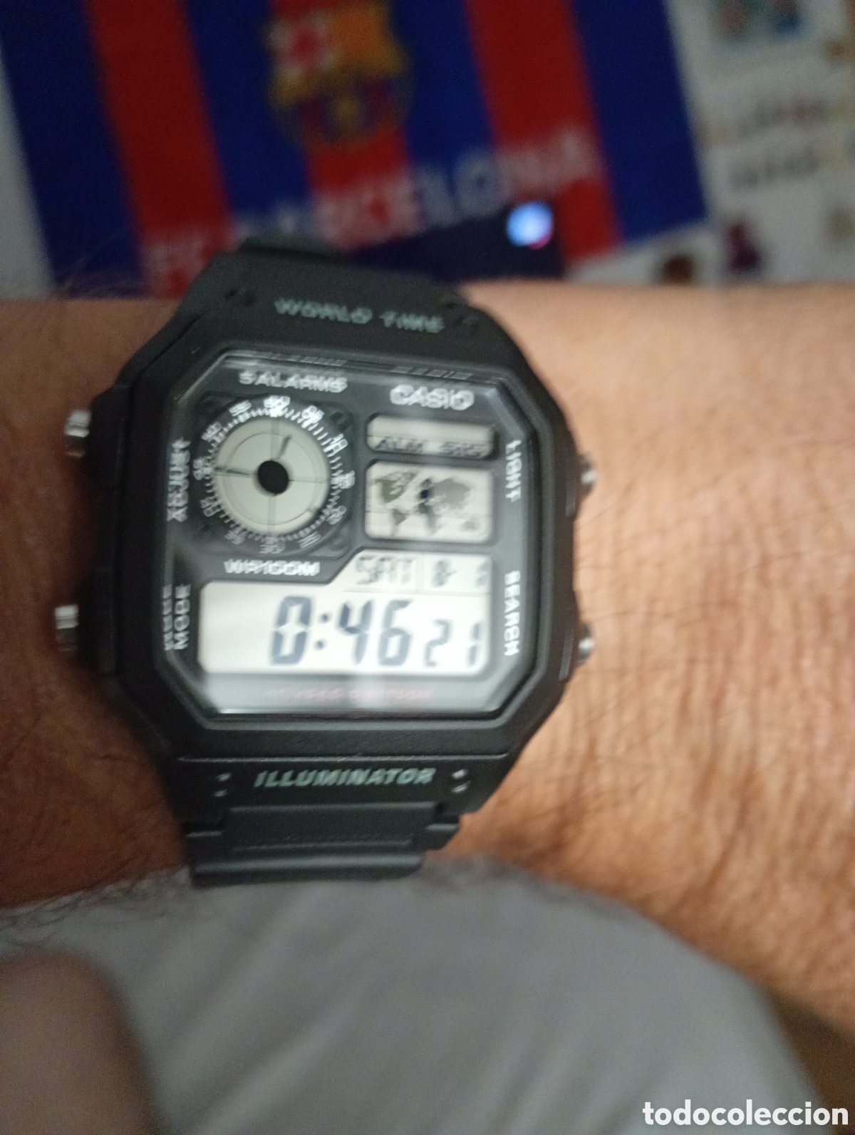 Relojes de pulsera: Reloj Casio 5 alarmas est&aacute; nuevo