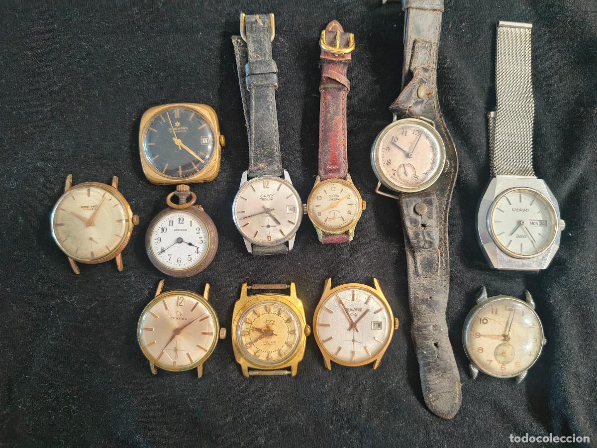 Relojes de pulsera: Lote de relojes para arreglar o para piezas