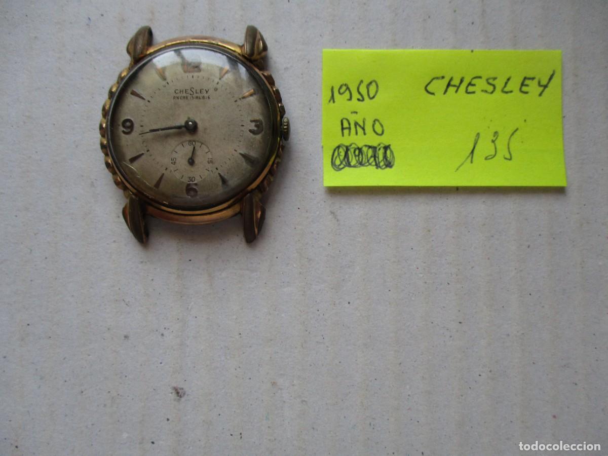 Relojes de pulsera: RELOJ PULSERA CHESLEY DEL A&Ntilde;O 1950 FUNCIONA A CUERDA. RARO
