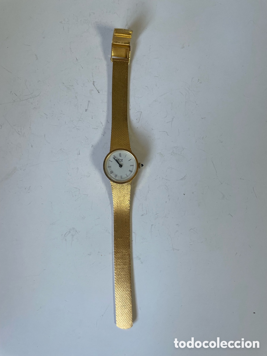Relojes de pulsera: Reloj Ling 21 Prix mujer, mec&aacute;nico, chapado dorado