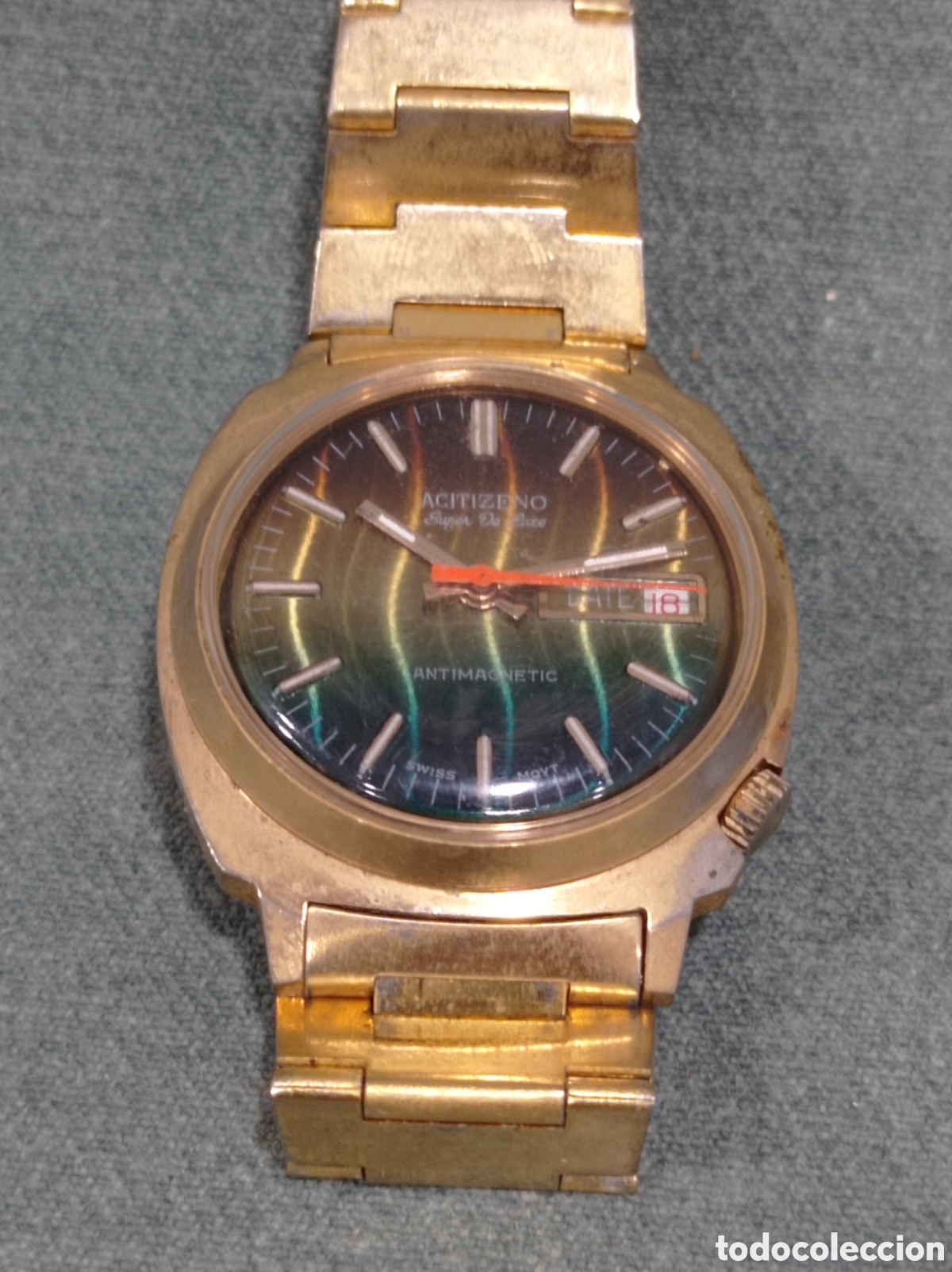 Relojes de pulsera: RELOJ DE CARGA MANUAL MARCA ACITIZENO SUPER DE LUXE - SWISS MOVT - FUNCIONANDO