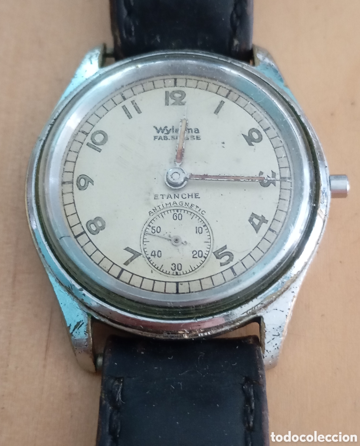 Rel&oacute;gios de pulso: Reloj Suizo Wylerma grupo Wyler 31mm Movimiento Mec&aacute;nico sin corona. Segundero avanza unos segundos