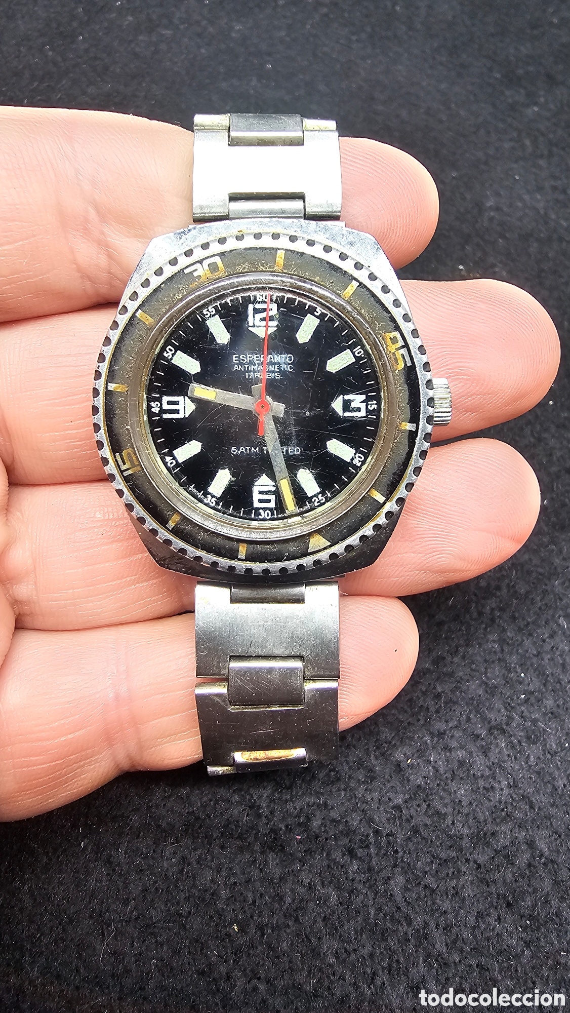 Relojes de pulsera: Antiguo reloj de cuerda ESPERANTO