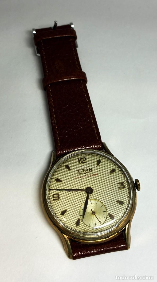 Relojes de pulsera: RELOJ DE PULSERA TITAN A&Ntilde;OS 50 CORREA DE PIEL. CUERDA MEC&Aacute;NICO. En funcionamiento