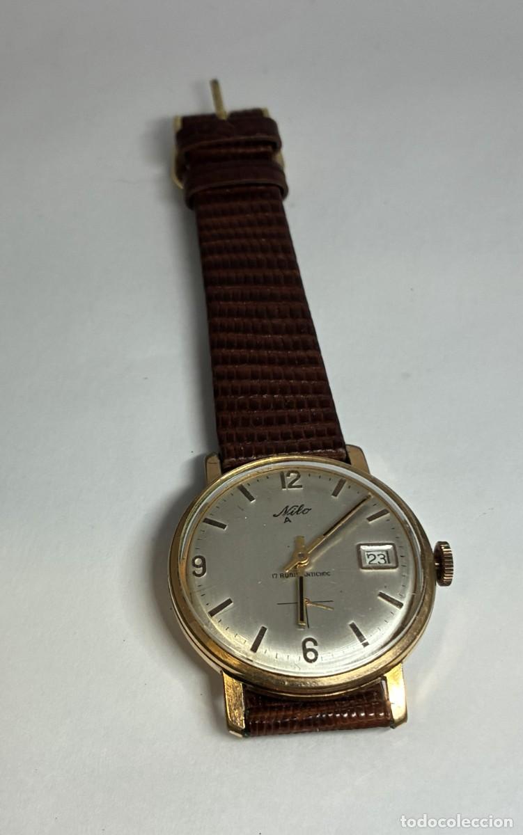 Relojes de pulsera: RELOJ DE PULSERA NILO A, A&Ntilde;OS 50 CORREA DE PIEL. CUERDA MEC&Aacute;NICO