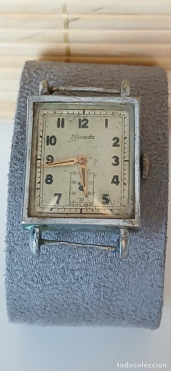 Relojes de pulsera: Reloj Vintage Nivada Tank A&ntilde;os 30/40 - Mec&aacute;nico Suiza 15 Rub&iacute;es (Funcionando)