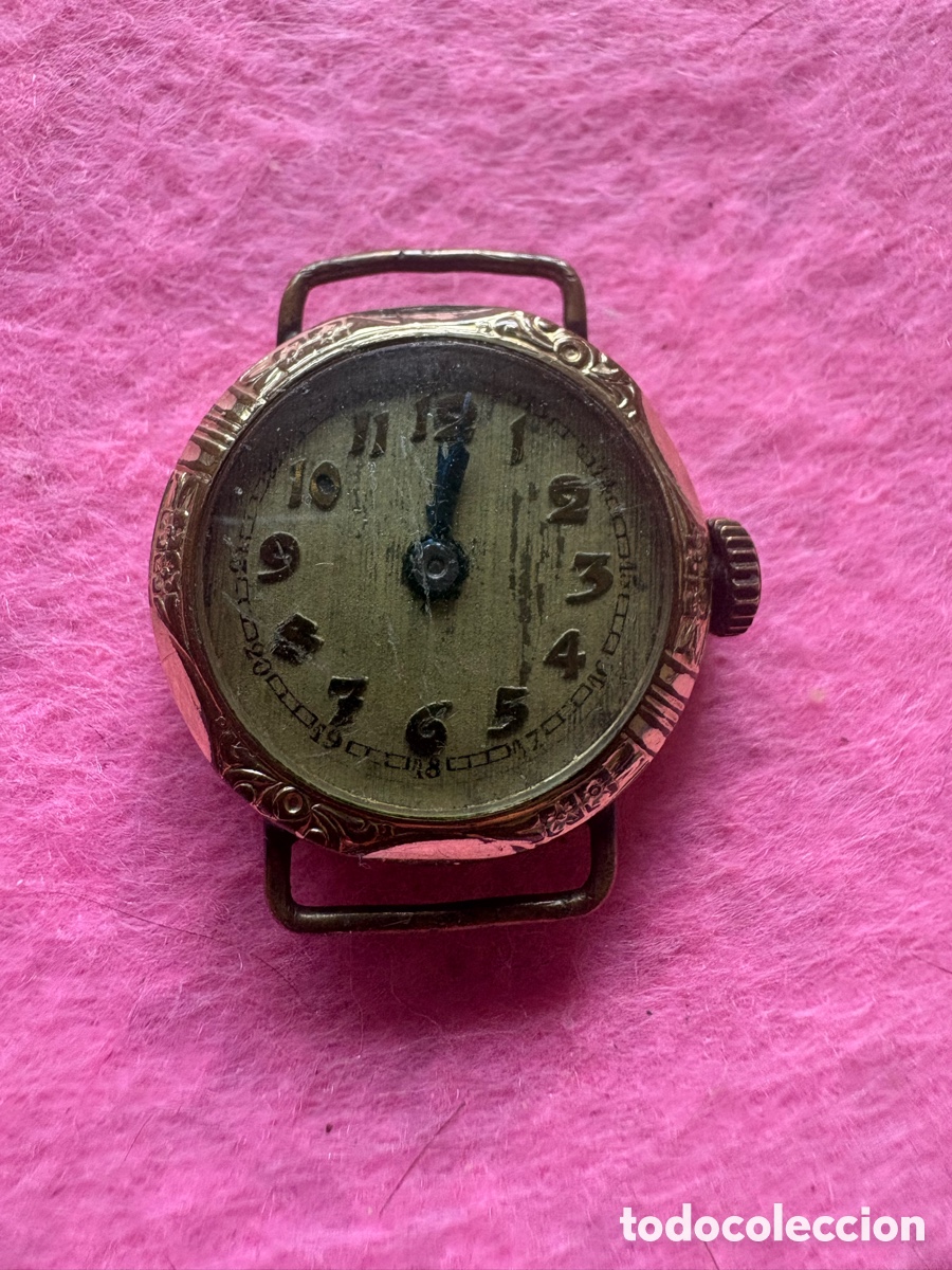 Relojes de pulsera: Antiguo reloj de trinchera WW2 cuerda (A1)