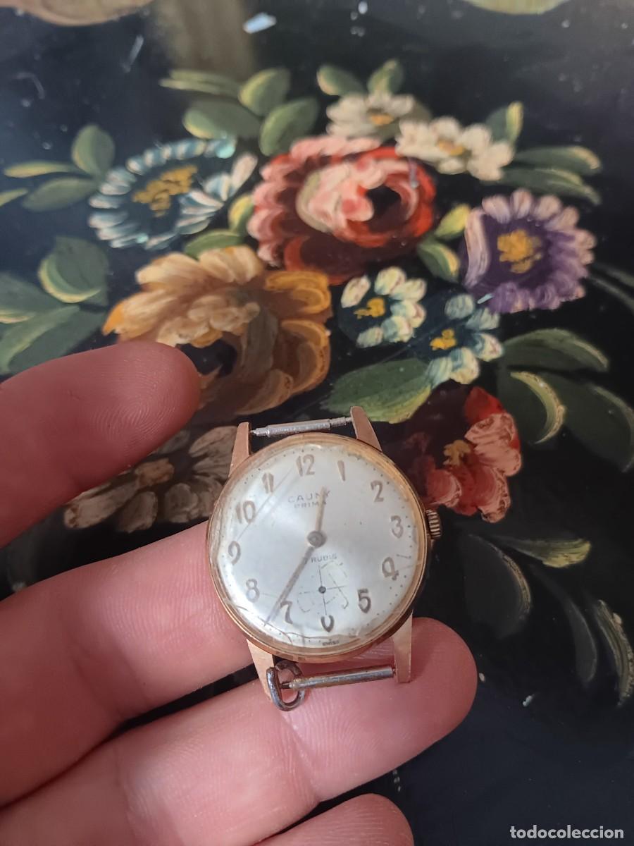 Relojes de pulsera: reloj mec&aacute;nico vintage de la marca Cauny Prima, una c&eacute;lebre firma de fabricaci&oacute;n suiza que goz&oacute; de e