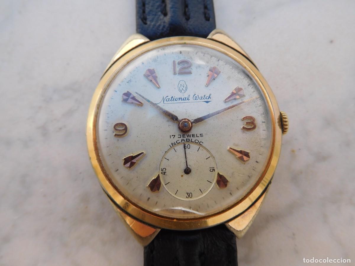 Relojes de pulsera: Reloj de cuerda manual National Watch. Calibre AS 1130