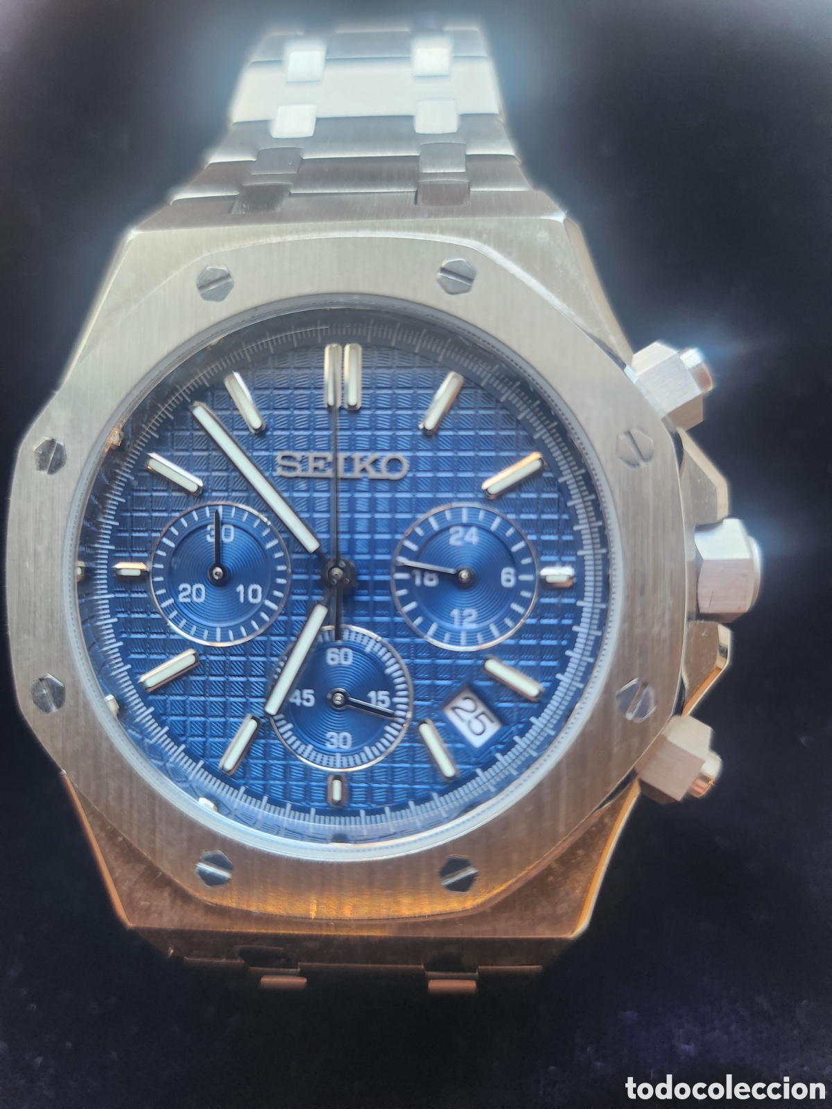 Relojes de pulsera: Seiko Mod Royal Oak cronografo