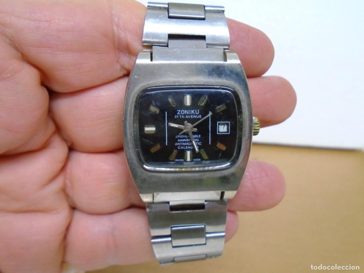 Relojes de pulsera: VINTAGE RELOJ&rdquo;ZONIKU/37TH AVENUE&rdquo;UNBREAKABLE,ANTIMAGNETIC,CALENDAR,FUNCIONA.