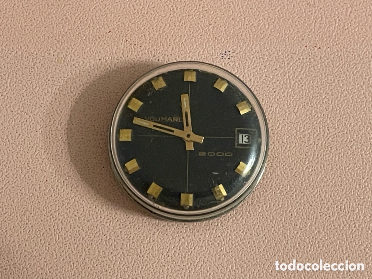 Relojes de pulsera: Voumard 2000 Backwind, cuerda y ajuste trasero, sin asas para correa - Funciona