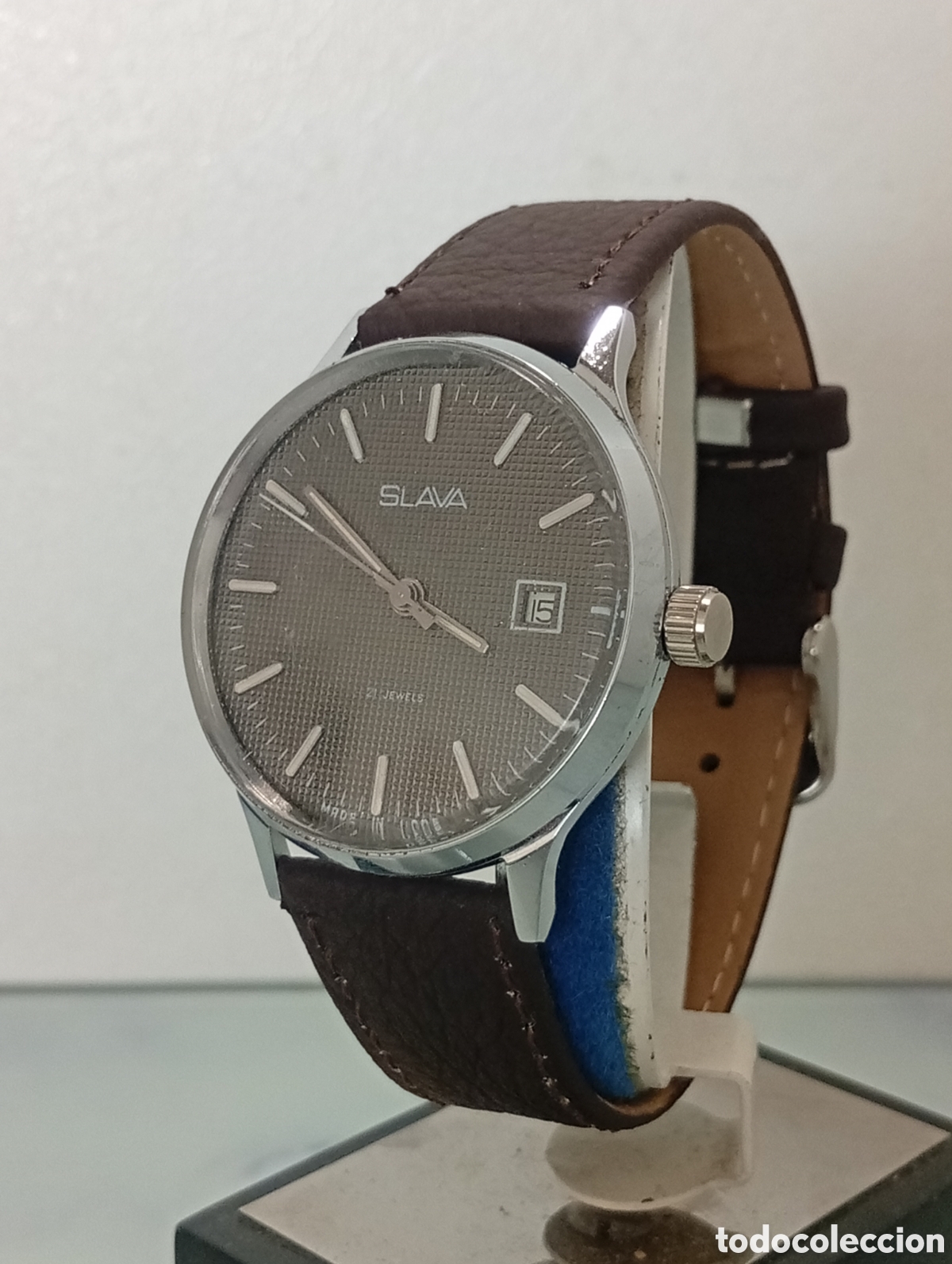 Relojes de pulsera: Reloj sovi&eacute;tico de pulsera para hombre SLAVA. USSR.