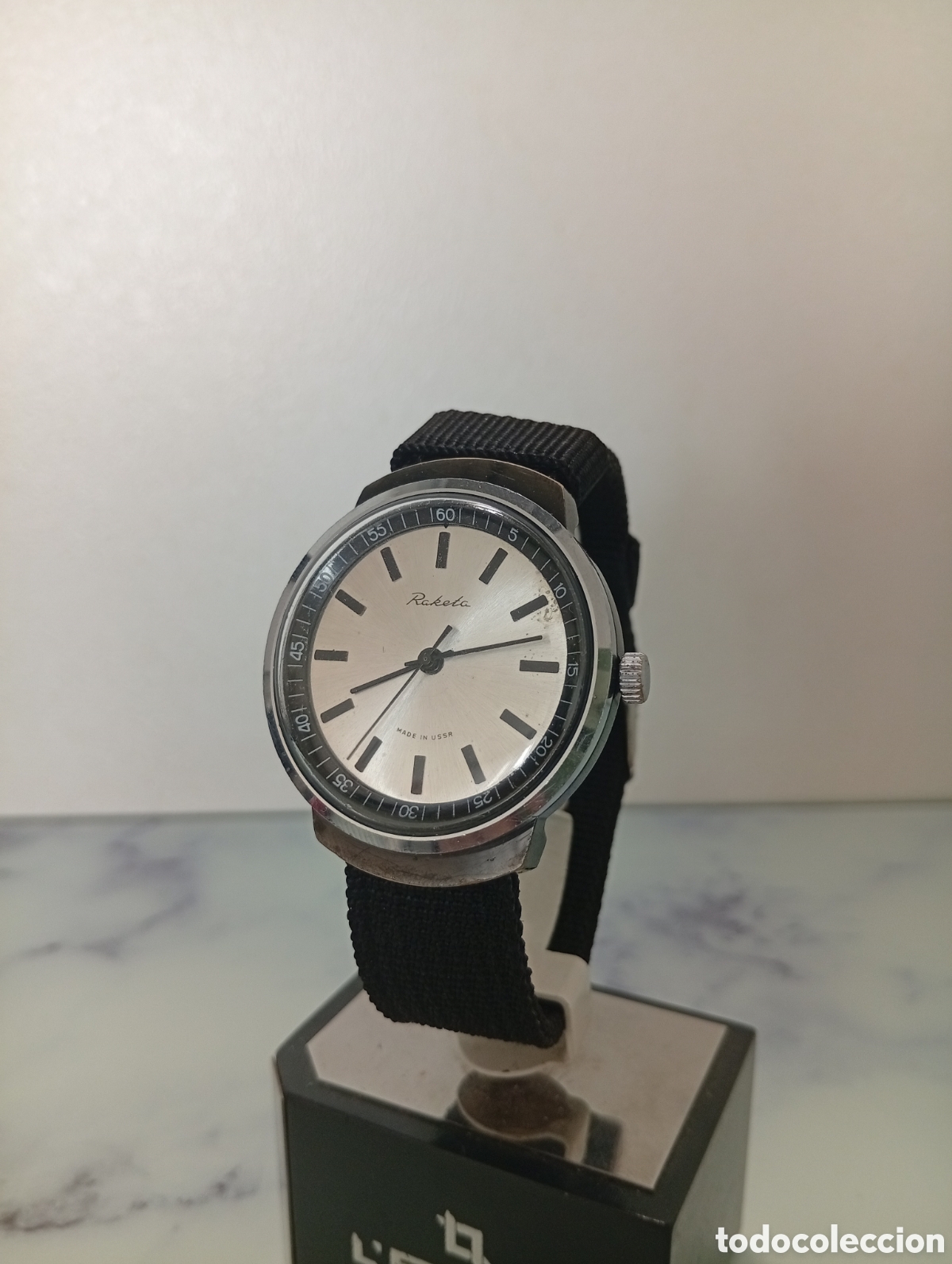 Relojes de pulsera: Reloj sovi&eacute;tico de pulsera para hombre RAKETA. USSR.
