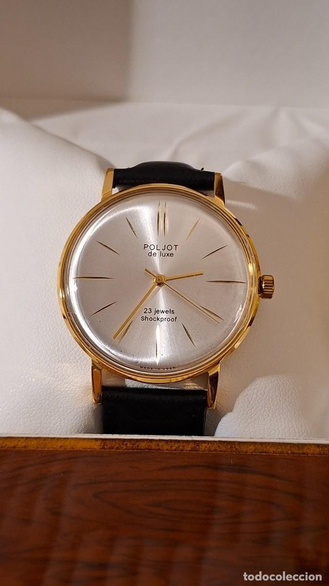 Relojes de pulsera: Reloj sovi&eacute;tico Poljot de luxe de 23 rub&iacute;es