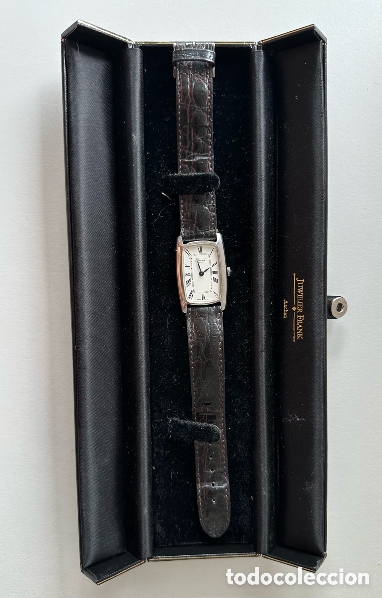 Relojes de pulsera: Reloj Bonard Gen&egrave;ve Swiss Made mec&aacute;nico manual 17 rub&iacute;es vintage estilo Tank