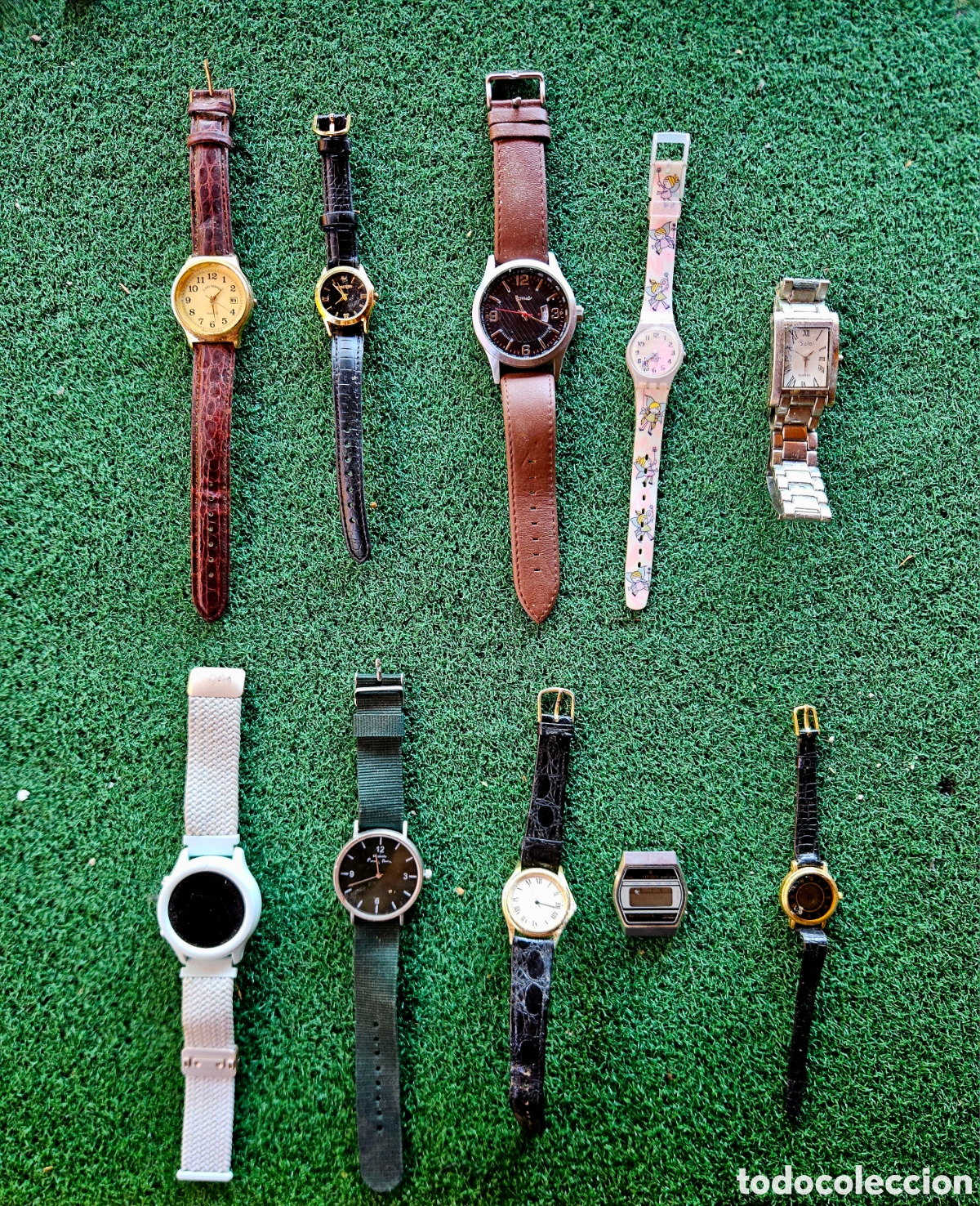Relojes de pulsera: Lote de 10 relojes vintage cl&aacute;sicos