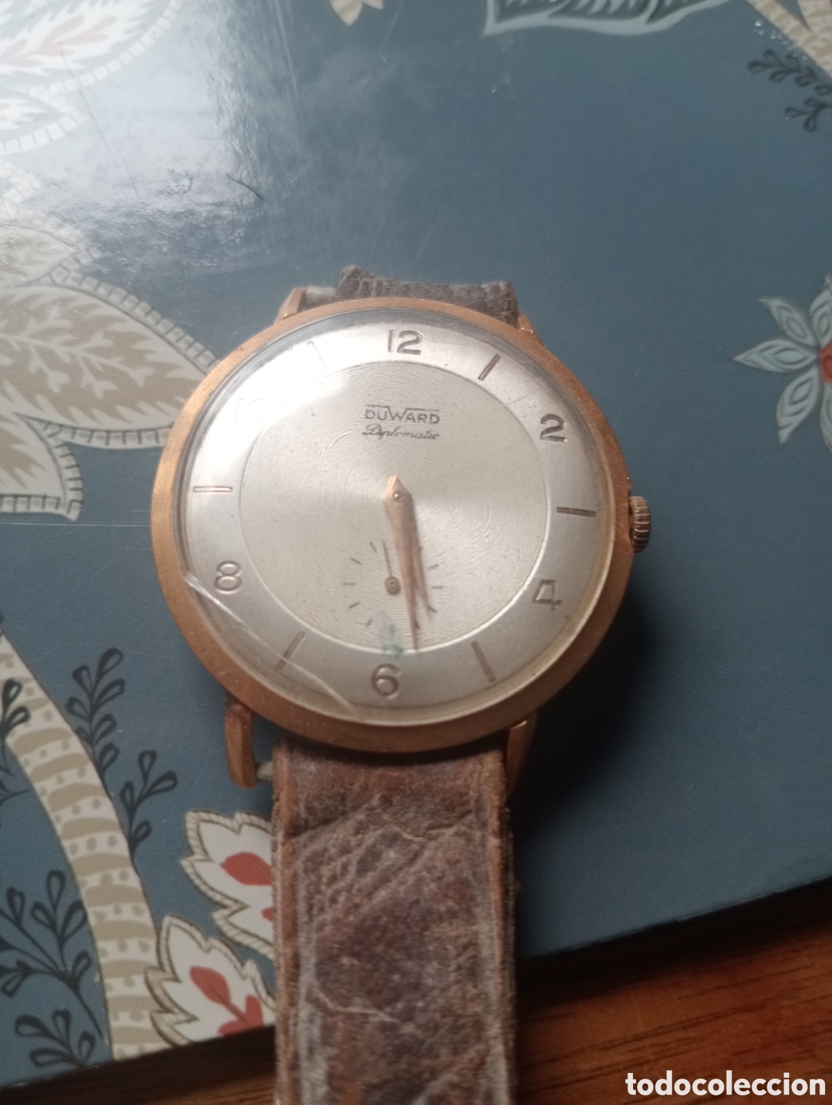 Relojes de pulsera: RELOG DE ORO DUWAR DIPLOMATIC 18k