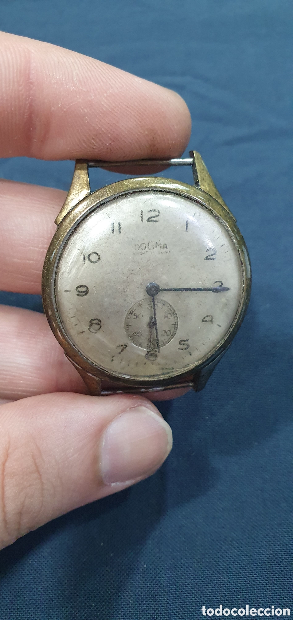 Relojes de pulsera: Reloj de pulsera Dogma vintage. (L135)