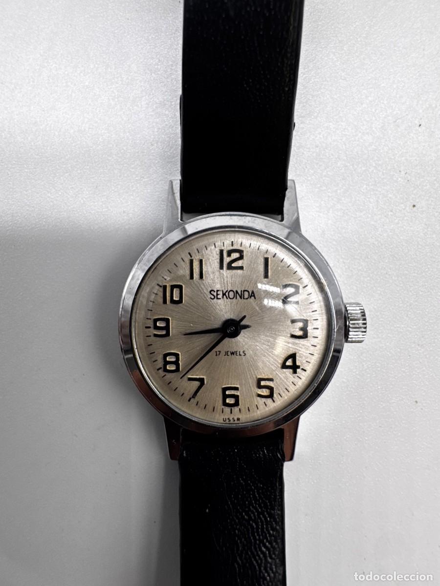Relojes de pulsera: RELOJ SEKONDA 17 JEWELS USSR SOVI&Eacute;TICO VINTAGE MEC&Aacute;NICO CARGA MANUAL