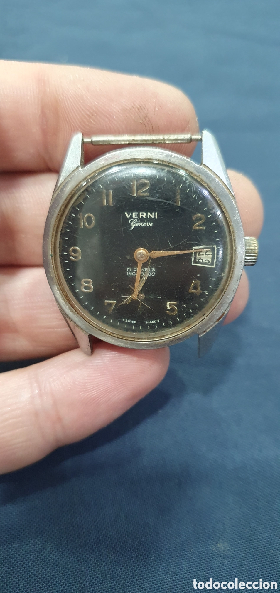 Orologi da polso: Reloj Verni vintage tipo militar. (L135)
