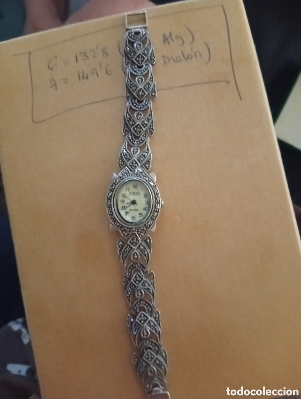 Relojes de pulsera: Reloj antiguo de plata vintage