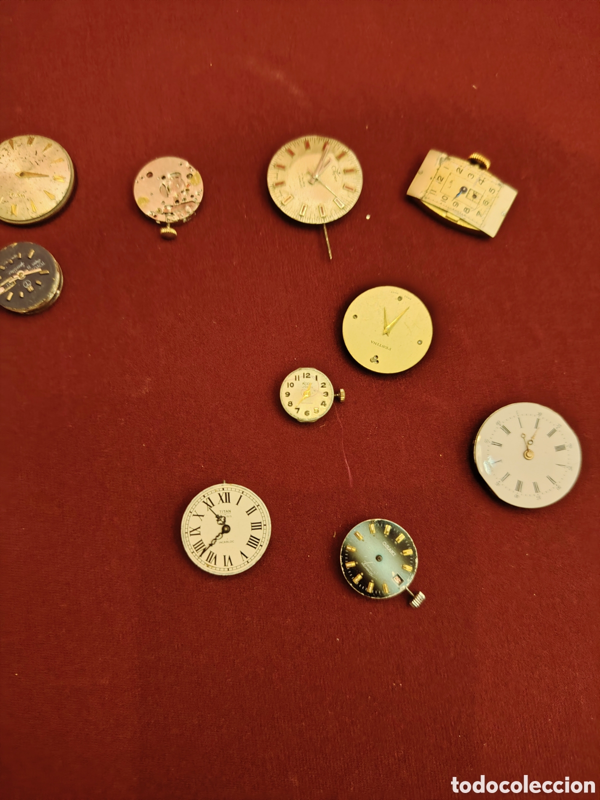 Relojes de pulsera: Lote de maquinarias de relojes