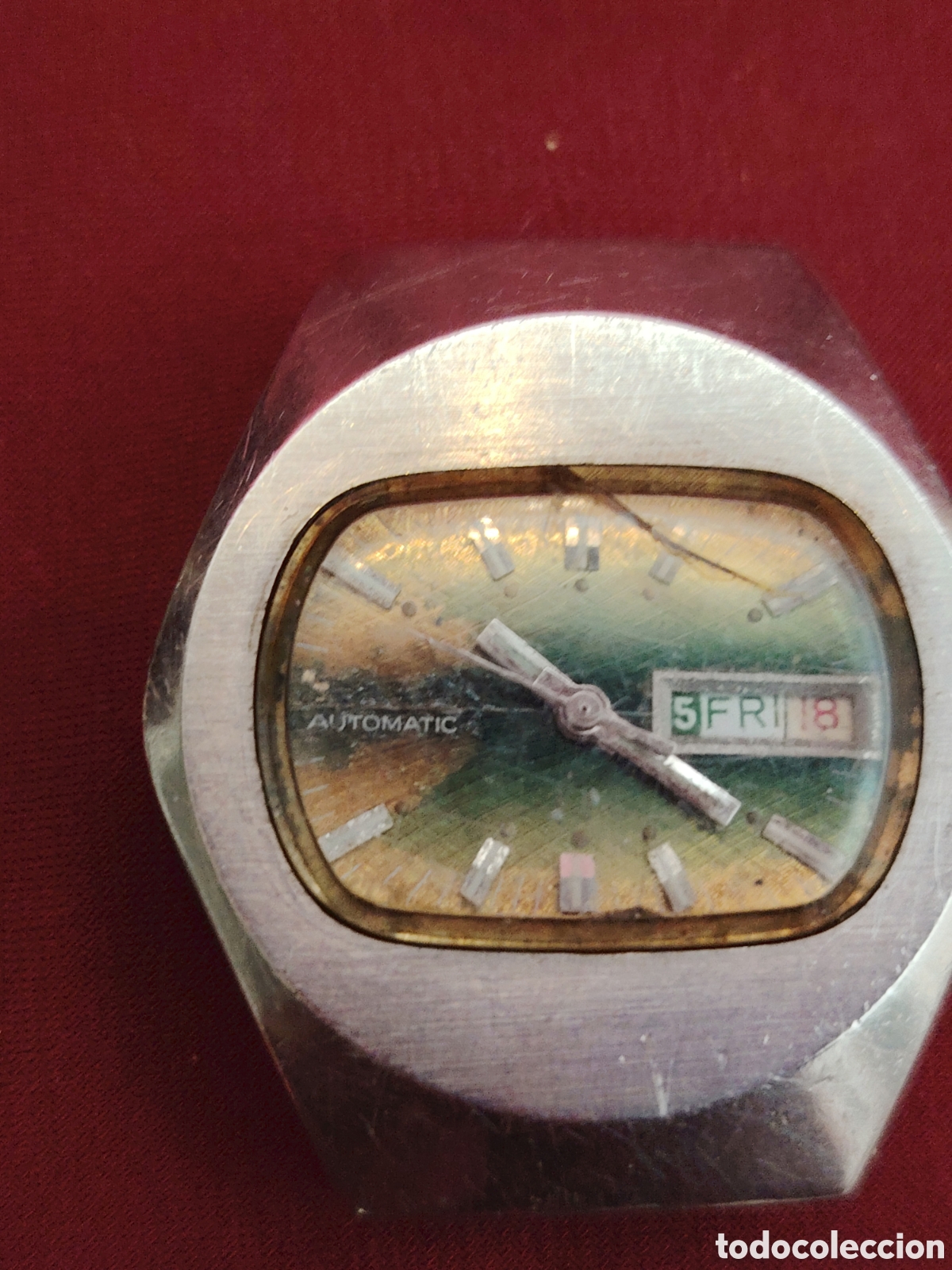 Relojes de pulsera: Antiguo reloj autom&aacute;tico funciona