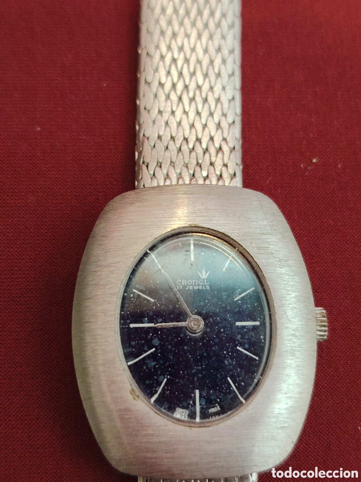 Relojes de pulsera: Antiguo reloj de cuerda funciona