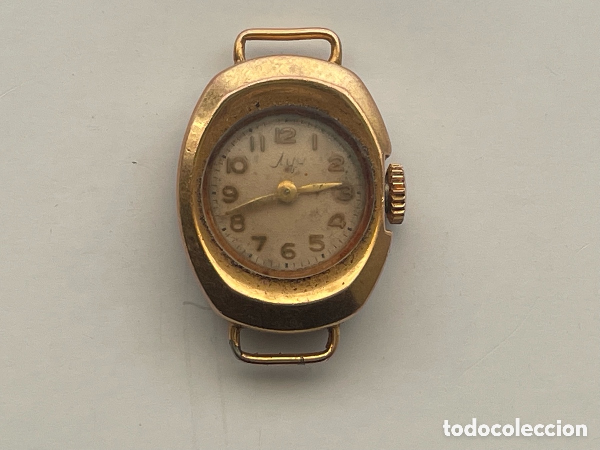 Relojes de pulsera: Reloj de pulsera se&ntilde;ora sovi&eacute;tico Луч (Luch) CCCP, chapado, no funciona