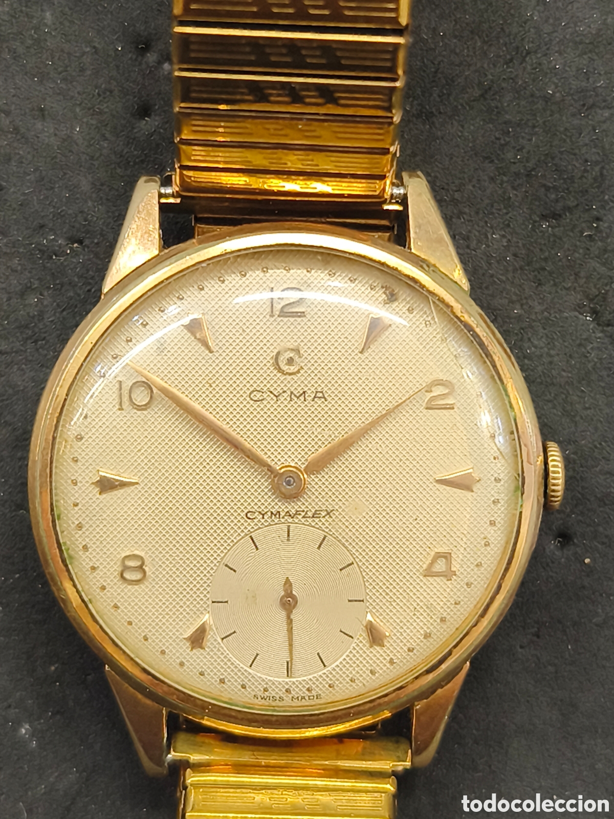 Relojes de pulsera: Reloj Cyma Vintage, funciona, 38mm