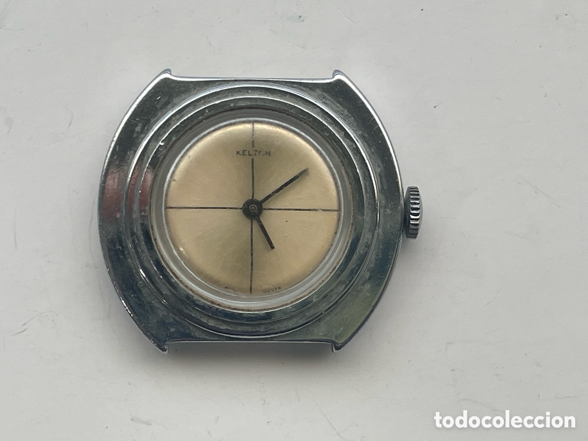 Relojes de pulsera: Reloj Kelton vintage esfera minimalista funciona