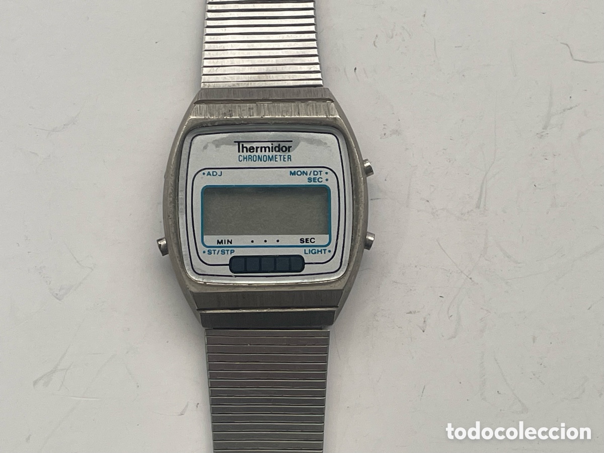 Relojes de pulsera: Reloj Thermidor Chronometer digital LCD vintage