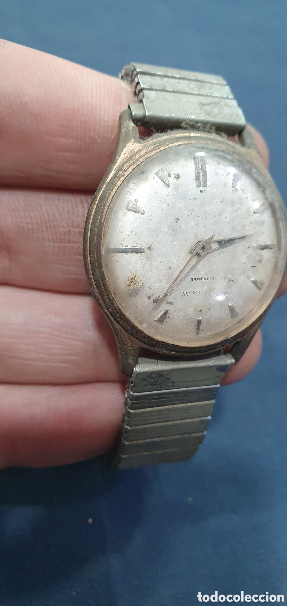 Wristwatches: Reloj vintage chapado a cuerda. (L138)