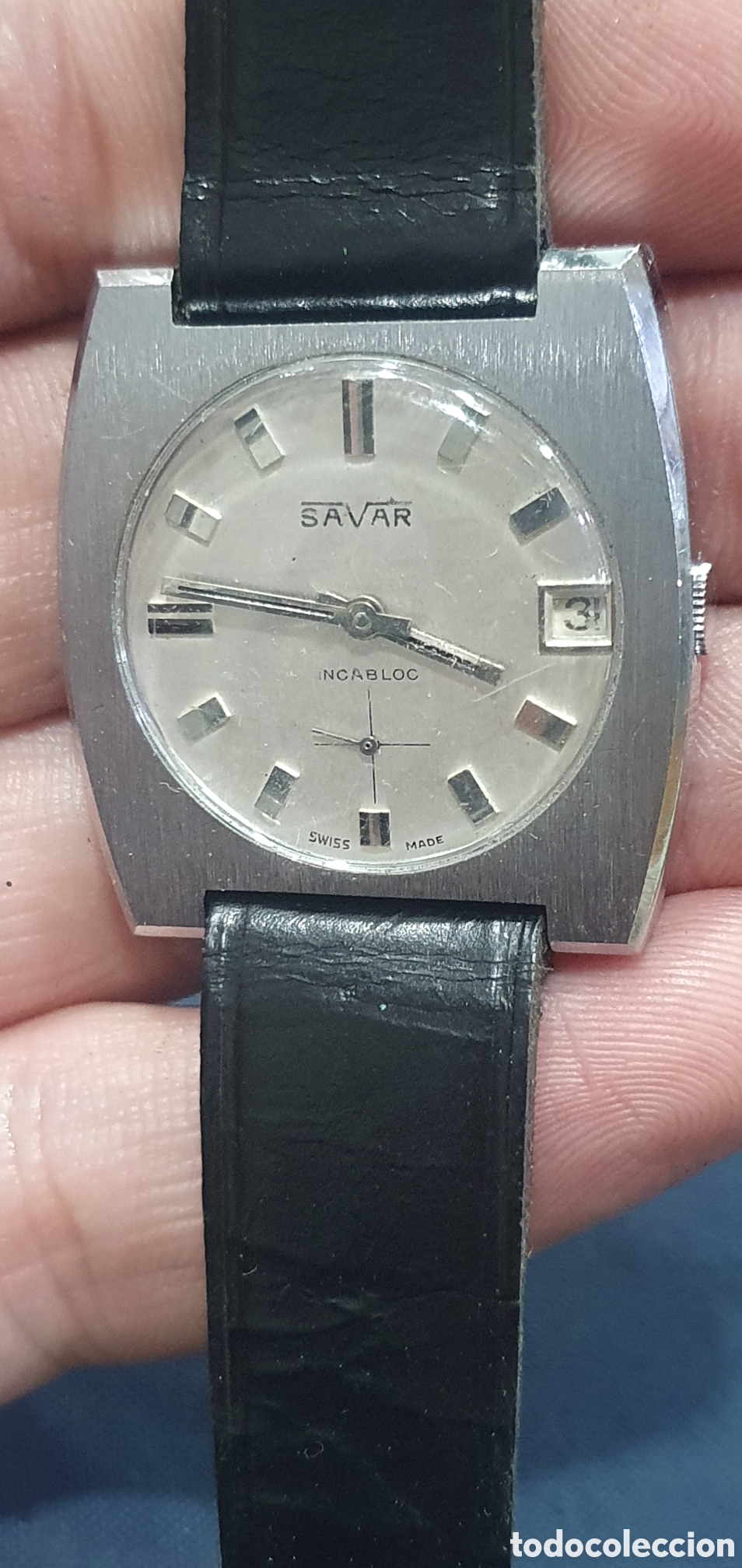 Relojes de pulsera: Reloj Savar vintage. (L139)