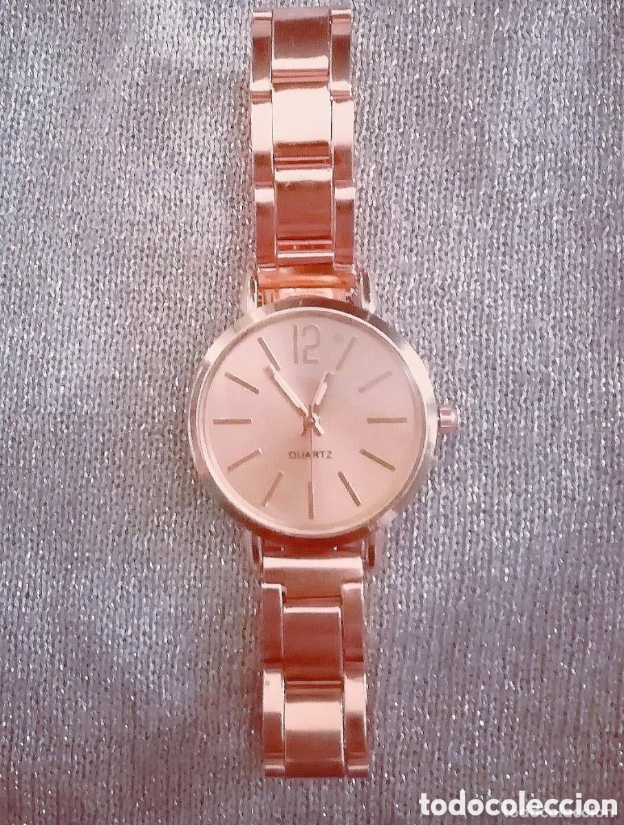 Rel&oacute;gios de pulso: Original reloj de pulsera color oro rosa. 2,8 diam. Muy bonito