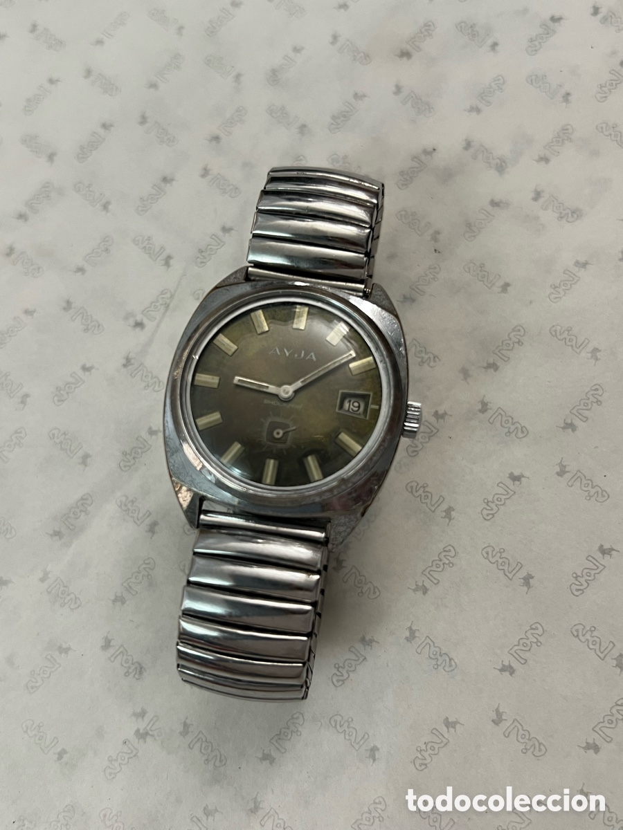 Relojes de pulsera: ✅ reloj AYJA carga manual vintage calendario hombres