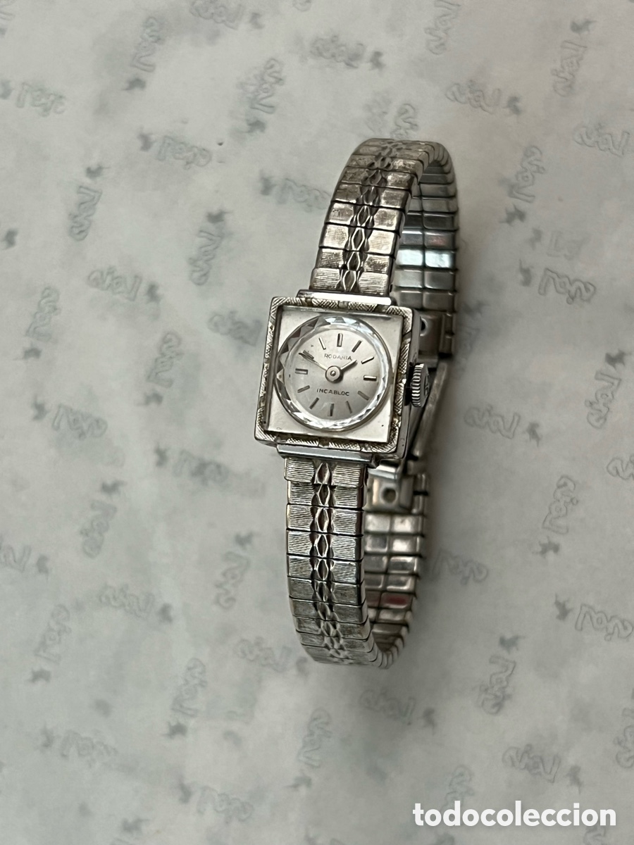 Relojes de pulsera: ✅ reloj RODANIA carga manual chapado oro blanco