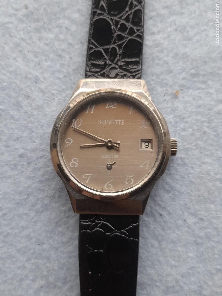 Wristwatches: Reloj Marca Servette Junior. Cl&aacute;sico de Caballero. Swiss made.