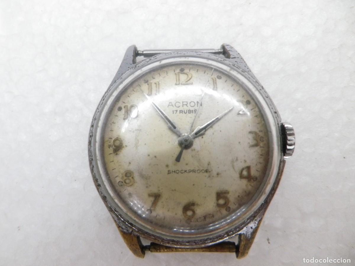 Relojes de pulsera: Reloj Vintage militar ACRON 17 Rubis a&ntilde;os 50 funciona necesita revisi&oacute;n watches